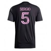 Inter Miami Sergio Busquets #5 Fußballbekleidung Auswärtstrikot 2025-26 Kurzarm